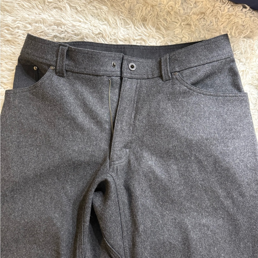 Ibex charcoal grey wool pants size 34x32